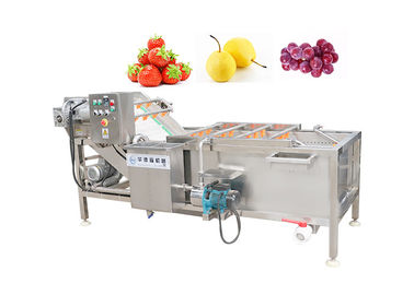ماشین لباسشویی حباب SUS304 سبزیجات و میوه 500 کیلوگرم در ساعت ماشین تمیز کردن غذا