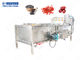 واشر سبزیجات صنعتی برس ، ماشین لباسشویی هویج / سیب 500-2000kg / H خروجی